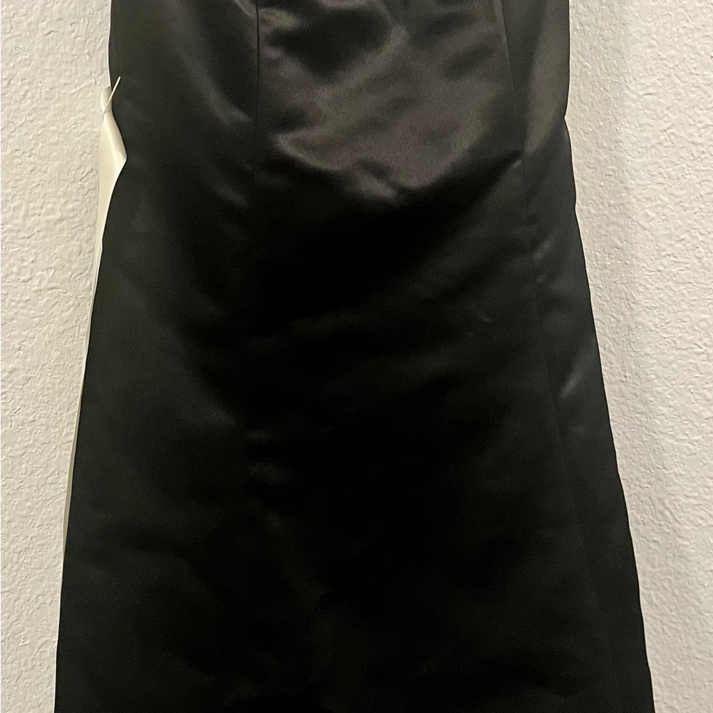 Gunne Sax Jessica McClintock formal black with white lace dress 7/8 vintage - Picture 11 of 11